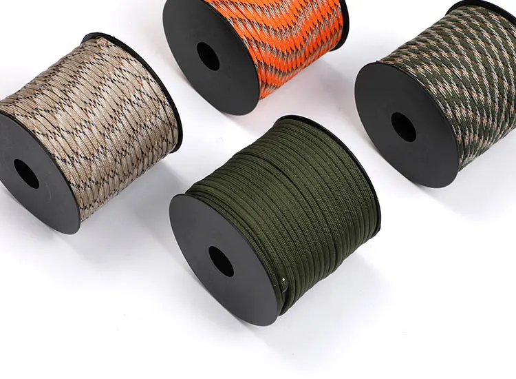 Description Picture 6 of item7 Strand 4mm Paracord Rope 550 Military Tactical Parachute Cord Camping Survival Accessories Tent Lanyard DIY Bracelet Weaving