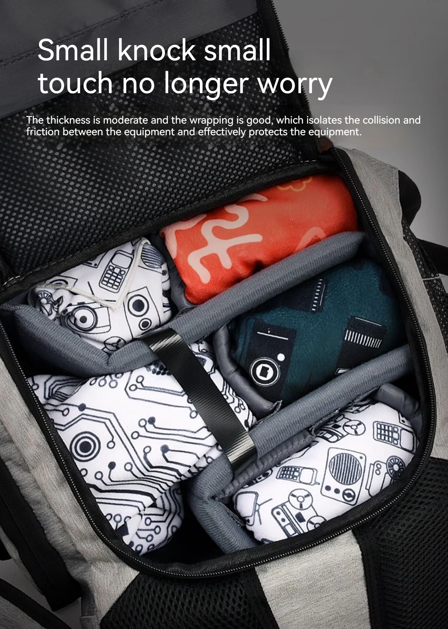 Walking Way Camera Cover: Protective Folding Wrap for Lens and Accessories Storage