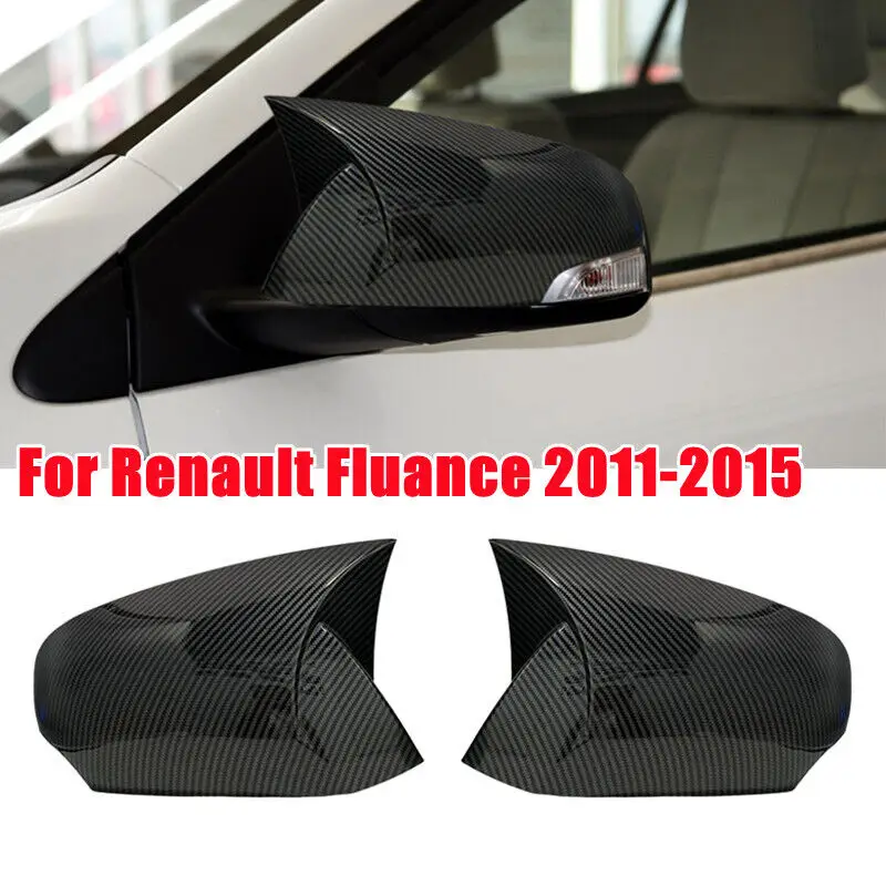 Per Renault Fluance 2011-2015 Car Specchietto Retrovisore Laterale Copertura Ala Cap Sticker Porta Esterna Vista Posteriore Caso Trim Fibra Di Carboni