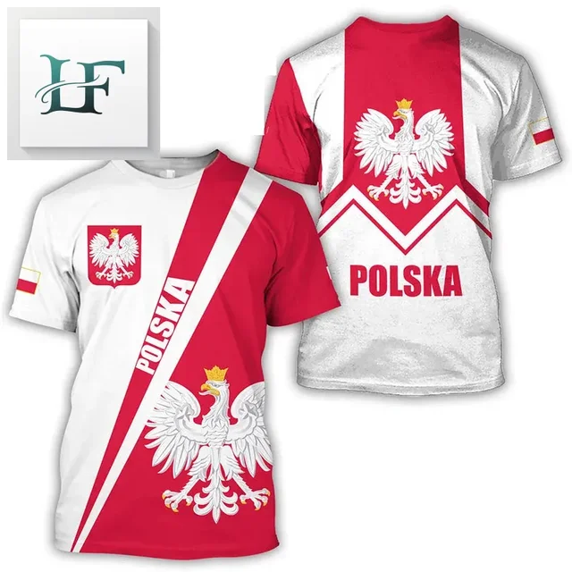 Poland Flag Graphic T Shirt For Men 3d Print Man Clothing Oversized Tees Top Fashion Casual Short Sleeve Blouse Harajuku Clothes 2