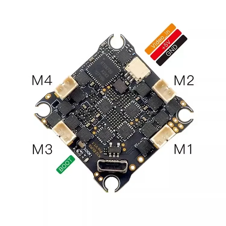Description Picture 2 of itemHappymodel X12 ELRS Pro v1.1 5-IN-1 AIO flight controller built-in 2.4G ELRS V3.0 / 400mW OPEN VTX / 12A ESC/ OSD
