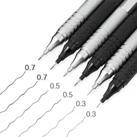 0.3 0.5 0.7mm Art Drawing Automatic Pencils Low Center of Gravity Retractable Nib Metal Mechanical Pencil with Gift Box Set 2
