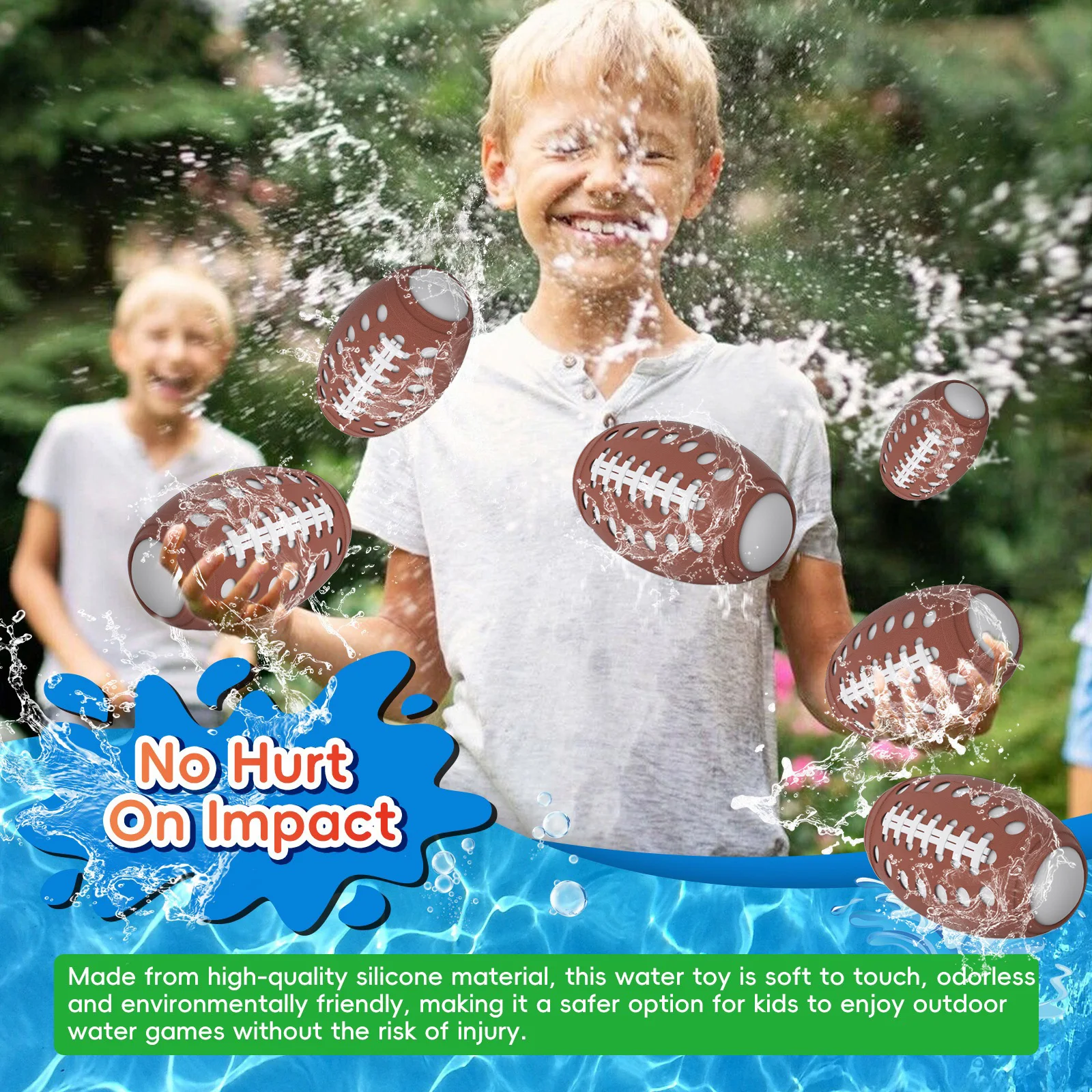 Reusable Olive Water ball Toys for Summer Games Children's Adults Outdoor Activities automatically soaking up Bomb water Toy Gif 3