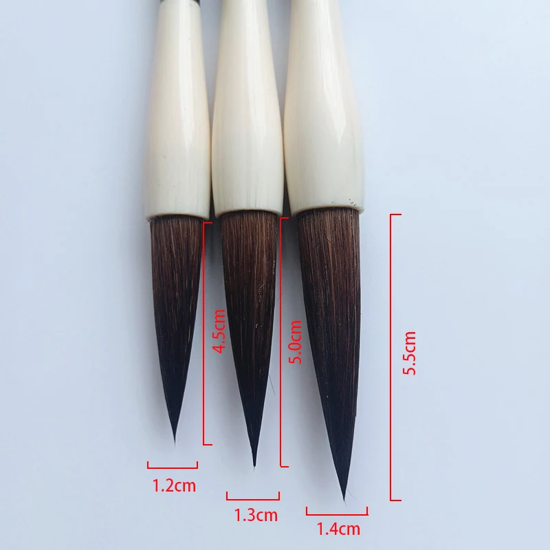 Set di pennelli per calligrafia cinese in setole naturali_voghion.com