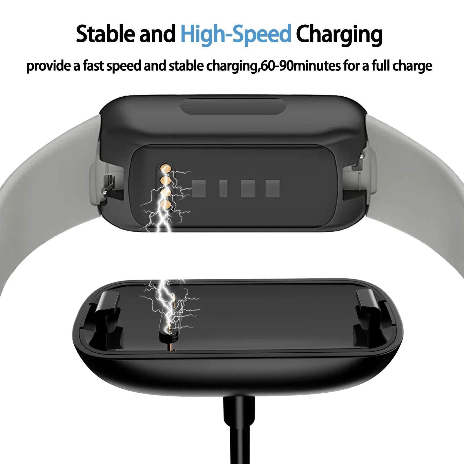 Compact Type C USB Charger Cable and Cradle Dock