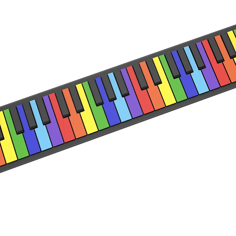 

Музыкальные инструменты пианино PE49C 49 клавиш красочная рулонная клавиатура пианино для детей