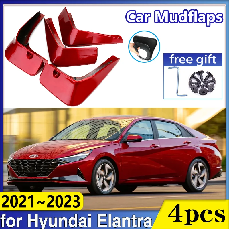 Car Mud Flaps Mudguard For HY-UNDAI Tucson N-Line 2021-2024 Front And Rear Mudflaps Splash Guards Heavy Duty Flares 4-PC Auto