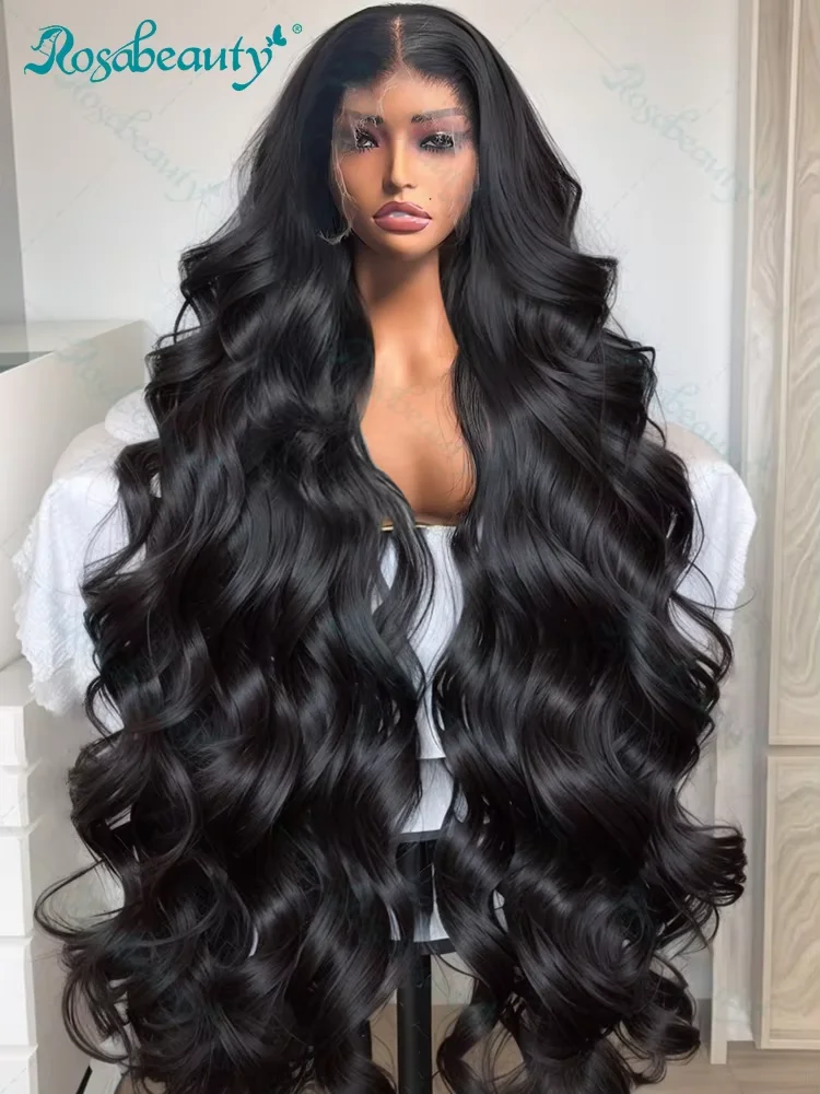 Human Hair Wig 36 Inch Body Water Wave Lace Front Raw Burmese Hair 13x6 13x4 Lace Frontal 5x5 Glueless