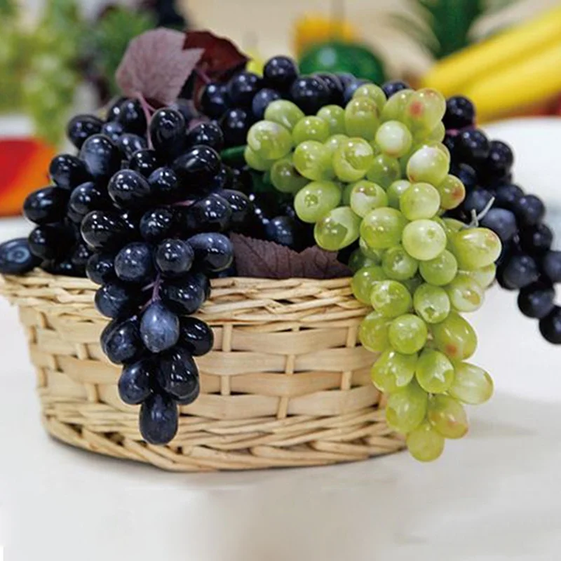 Artificial Grapes Plastic Fake Fruit Home Decor