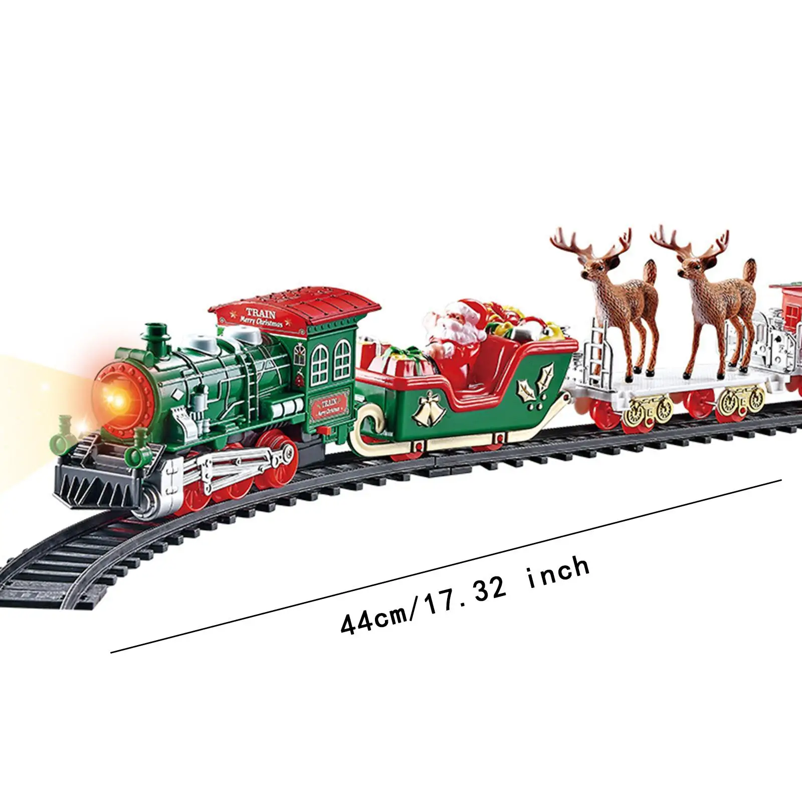 Christmas Train Sets,Christmas Gift with Light and Sound,DIY Electric Toy Train