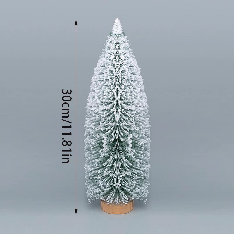 10/15/20/25/30cm Christmas Tree Ornaments Mini Artificial Snow Pine Xmas Tree Decoration for New Year Party Navidad Home Decor christmas tree ornaments