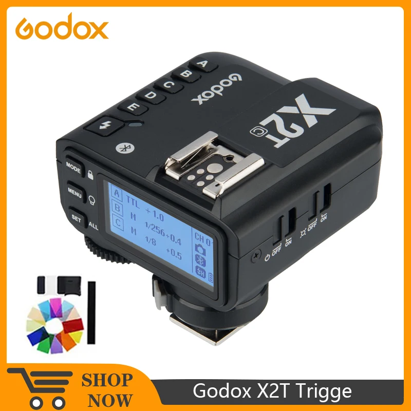 

Godox X2T TTL 2.4G Wireless Flash Trigger for Canon Nikon Sony Fuji Olympus Pentax 1/8000s HSS Transmitter