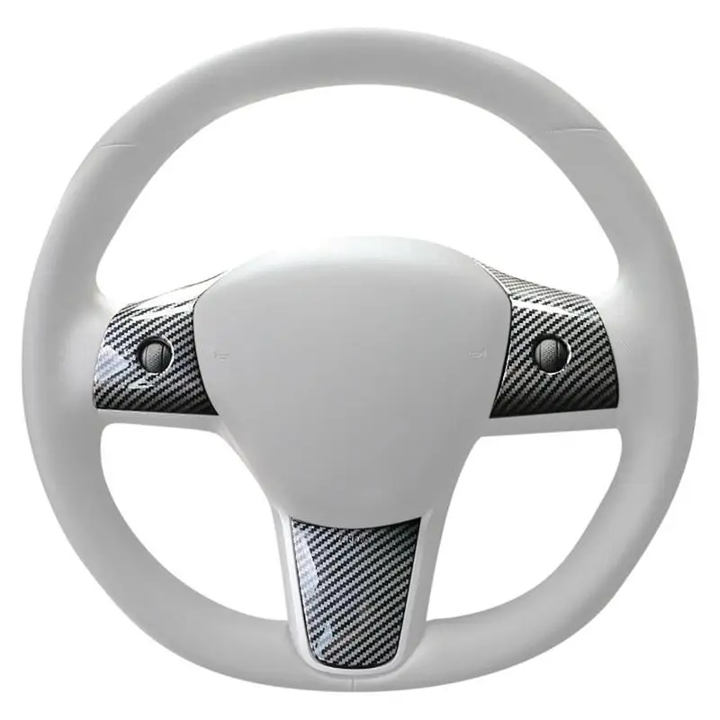 

For TESLA Model 3 Y Upgraded Counterweight Ring Autopilot Artifact Automatic Decor 3Pcs Assisted Driving Steering Wheel Booster