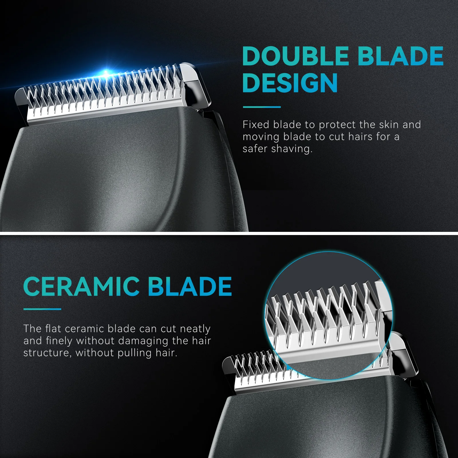 KENSEN S5 Groin Body Hair Trimmer Balls Shaver for Men Women Body Grooming Clipper Hair Removal Ceramic Trimmer Bikini Epilator 2