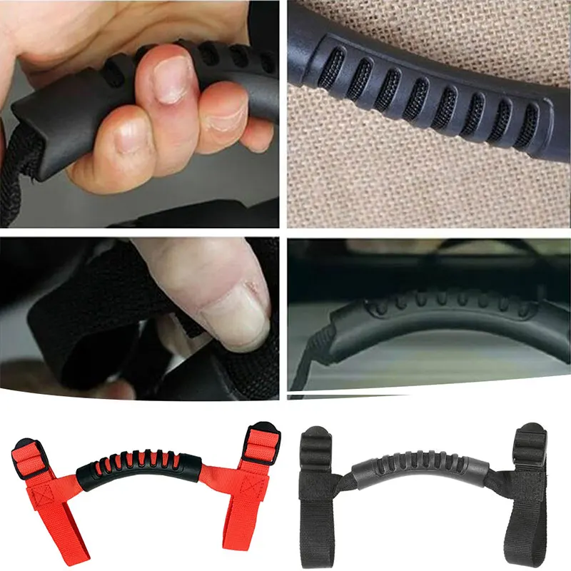 1pcs Car Grab Handle For Jeep Wrangler JK YJ TJ 1987 2016 Rugged Ridge