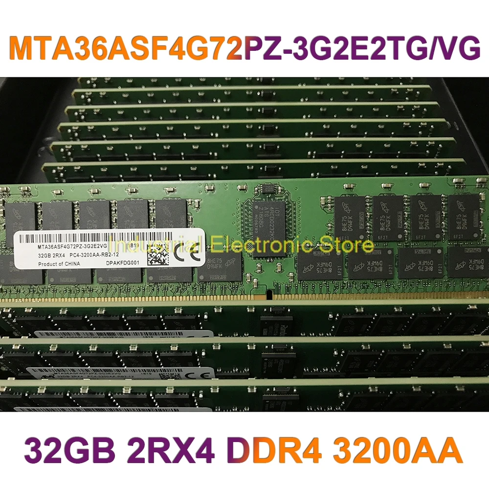 

For MT RAM 32G 32GB 2RX4 DDR4 3200AA REG RDIMM Server Memory MTA36ASF4G72PZ-3G2E2TG/VG