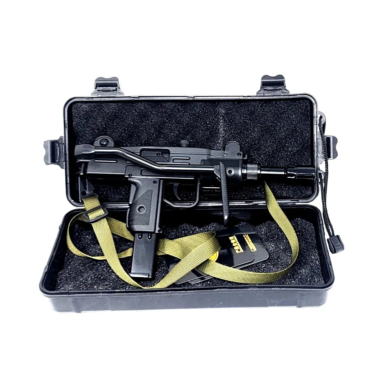Mini UZI Submachine Toy Gun Pistol with LIGHTER  Case ABS Metal Jet Torch Flame 2