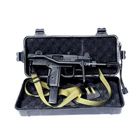 Mini UZI Submachine Toy Gun Pistol with LIGHTER  Case ABS Metal Jet Torch Flame 2