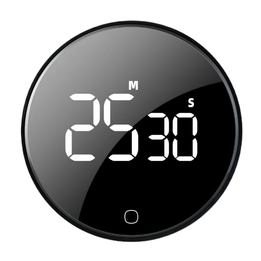 

Magnetic Timer Countdown Stopwatch Manual Rotation Counter Work Sport Study Alarm Clock LED Digital Kitchen Cooking Timer