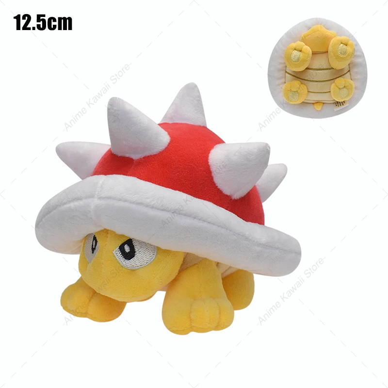 thumbnail image 1 of 35 Styles Super Bros Plush Princess Peach Goomba Toad Koopa Fire Flower Spiny Boo Waluigi Kamek Plushies Stuffed Toys for Kids, 1 of 5
