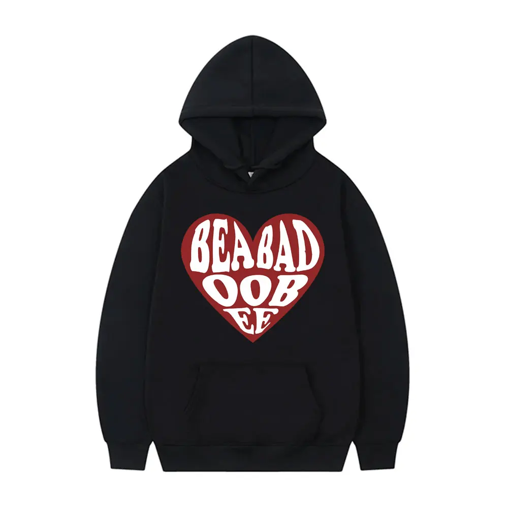 

Singer Beabadoobee Heart Graphic Print Hoodie Men Women Casual Fleece Cotton Oversized Sweatshirt Unisex Fashion Trend Hoodies