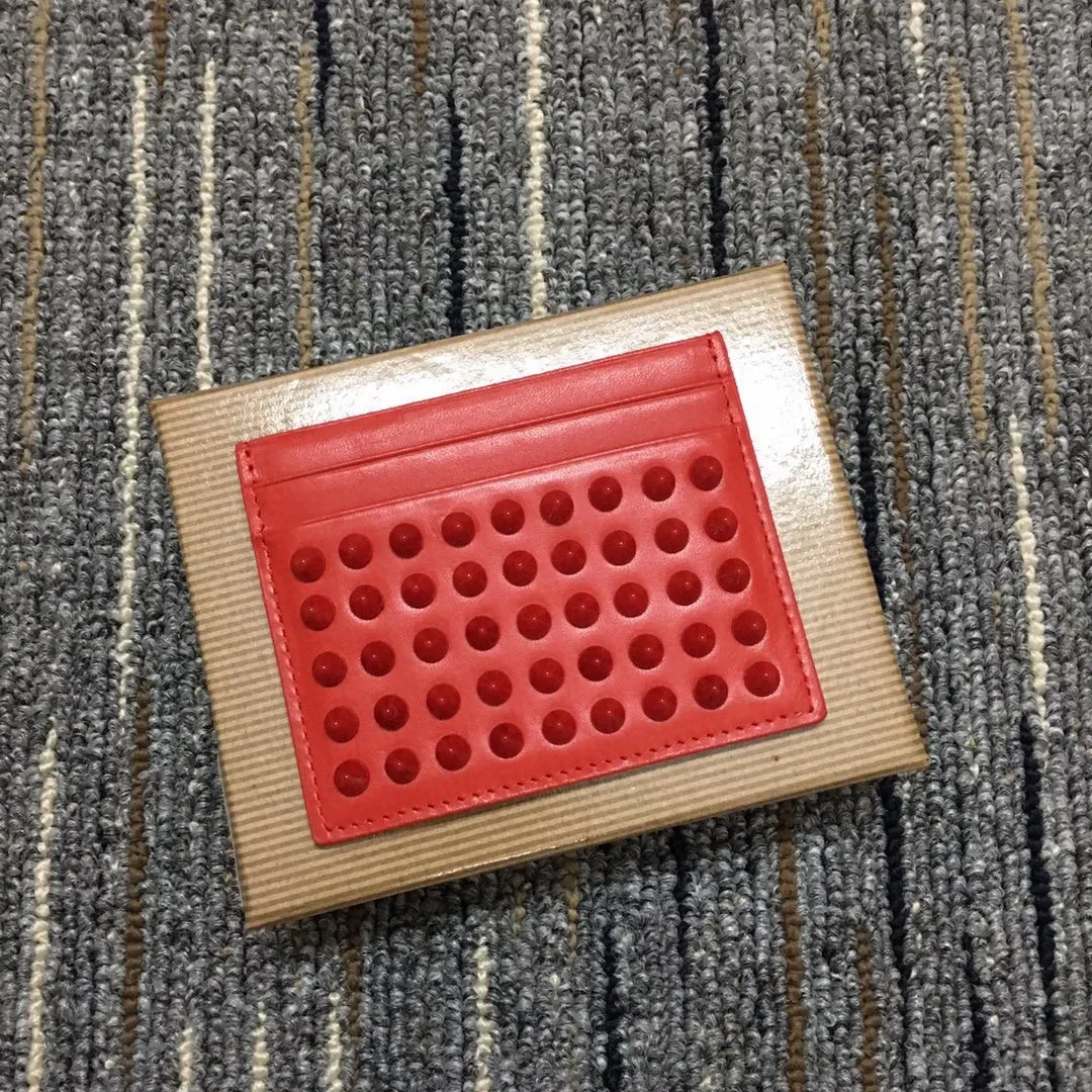 투명 PVC 방수 작업 태그 ID 카드 홀더, 카드 보호용 패스 홀더 (60x95mm) 8 Fashoin CI 브랜드 카드홀더 리벳 지갑, 캔디 컬러 은행 신용 카드 하이 퀄리티 선물 상자, 멀티 슬롯 슬림 카드 케이스