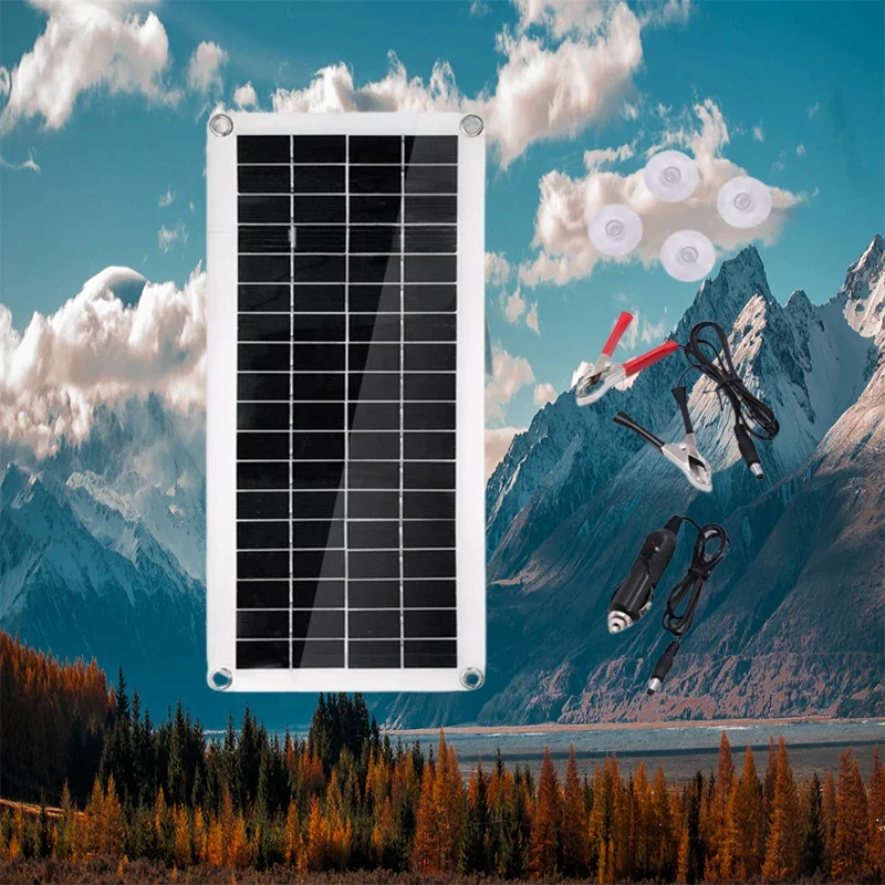40W Solar Panel 12V/18V Solar Cell 10A-100A Controller Plate Kit For Phone RV Car Caravan Home Camping Outdoor Battery Portable Solar Panel Solar Charger Panels Solar Panel Kit Solar Panels