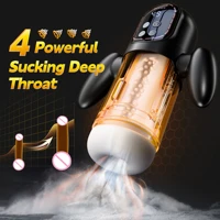 Automatischer Stoßsauger, männlicher Masturbator, Blowjob, Masturbation mit Griff, LCD-Display, Penispumpe, Stroker, Sexspielzeug für Männer, 18 3