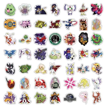 10/30/50/100pcs Cool Digimon Stickers Anime DIY Skateboard Laptop Motorcycle Waterproof Cartoon Decals Stickers for Kids Toys 5