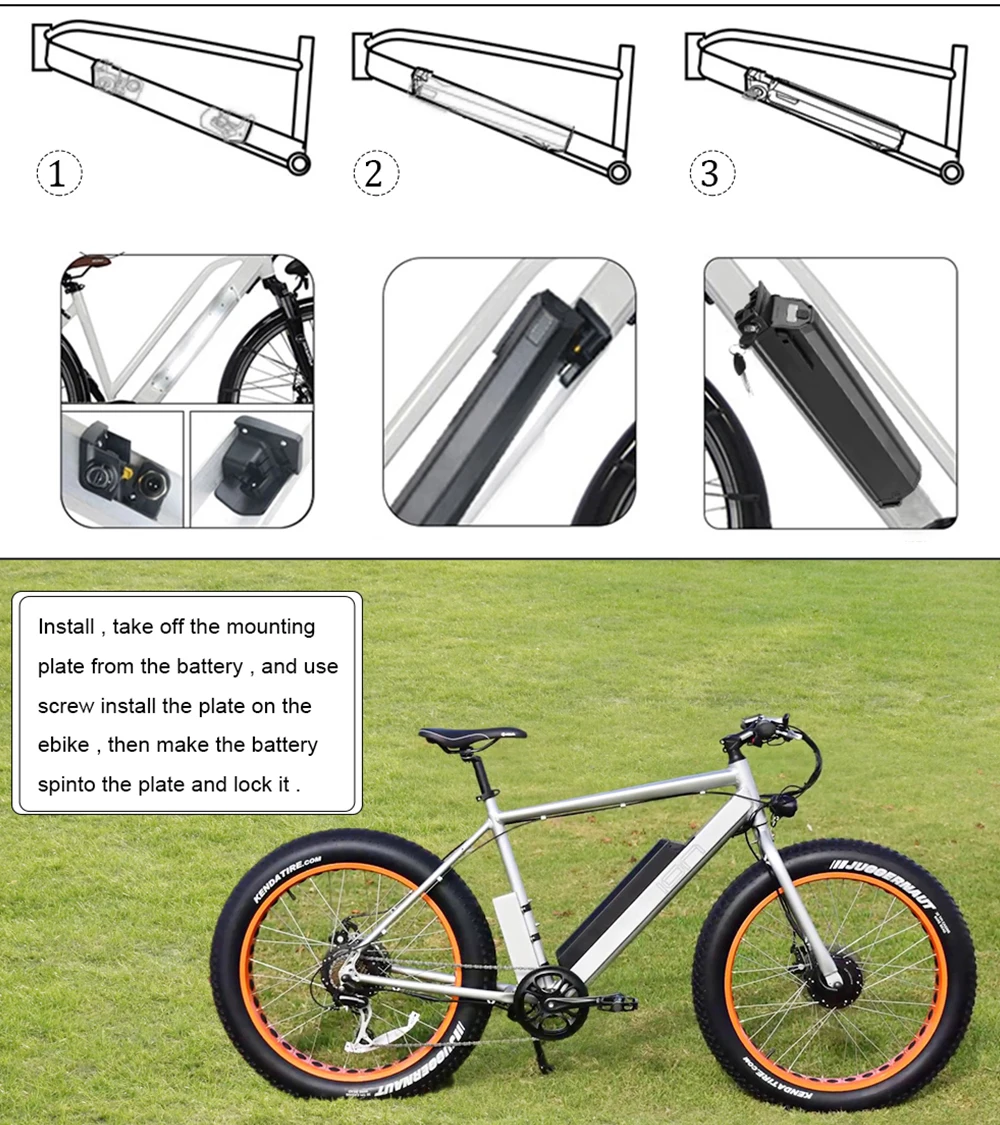 48V Ebike Battery 13Ah Reention Dorado Plus Lithium ion Pack Electric  Bicycle Battery for QWIC NCM moscow Milano 250W-900W Motor