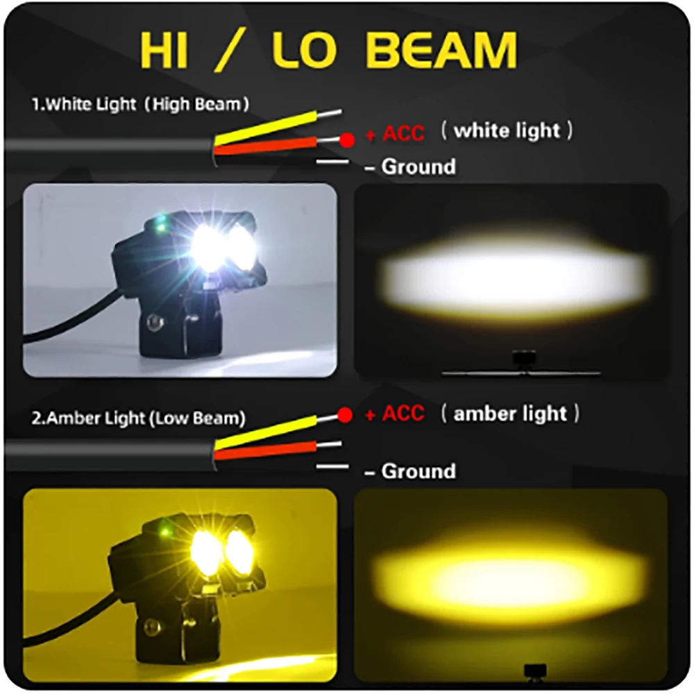 Extra LED-koplampen voor motor Honda ST 1100 Pan European Extra LED-koplampen voor motor Honda ST 1100 Pan European