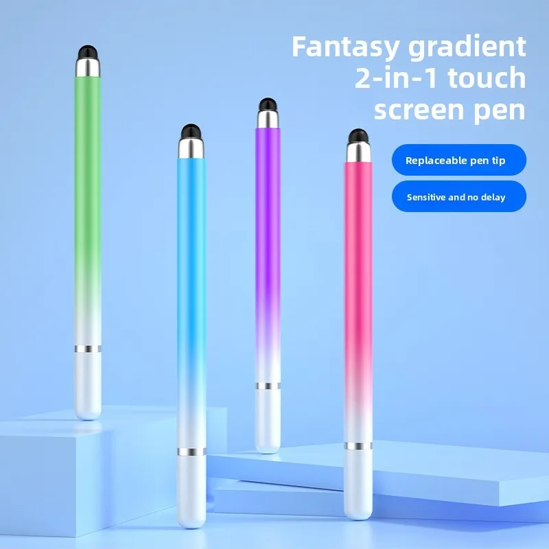 High-Precision 2-in-1 Silicone Tip Stylus Pen for Smartphones & Tablets – Ideal for Video Editing, Drawing, and Handwriting