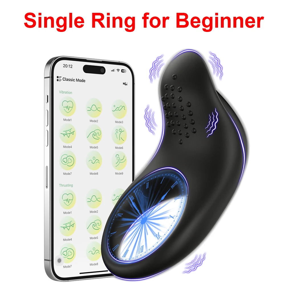 Vibrating Cock Ring Penis Ring for Man Male Chastity Ejaculation Delay Couple Vibrator Rings Penisring Adult Goods for Men