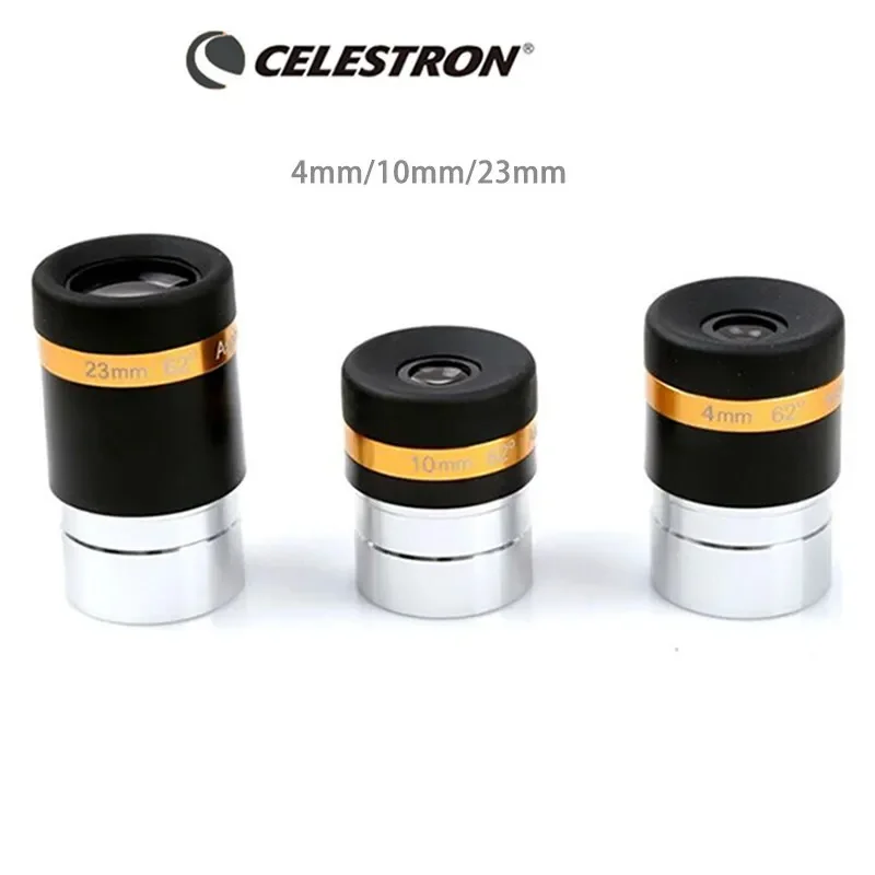 Celestron 62 Graden Asferisch High-Definition Oculair 4/10/23Mm Volledig Gecoat Voor 1.25 