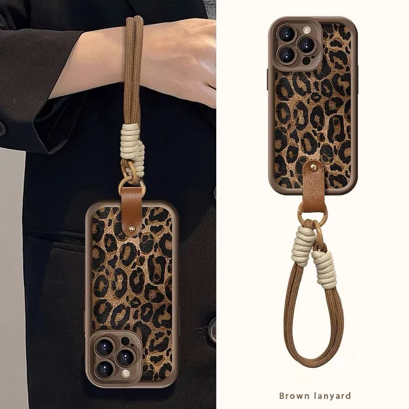 Chic Brown Leopard Pattern Soft Silicone Phone Case Cover