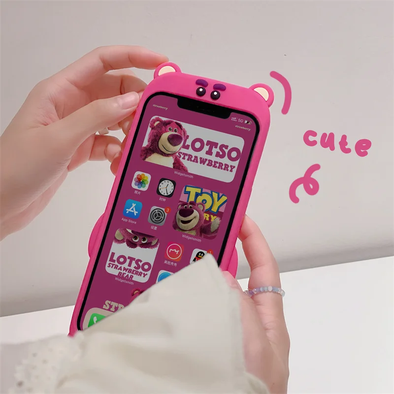 iphone 11 waterproof case Japan Cute Cartoon 3D Bear Soft Silicone Phone Case For iPhone 13 Pro Max 12 11 XR XS X 6 7 8 Plus SE 3 Protective Back Cover iphone xr wallet case