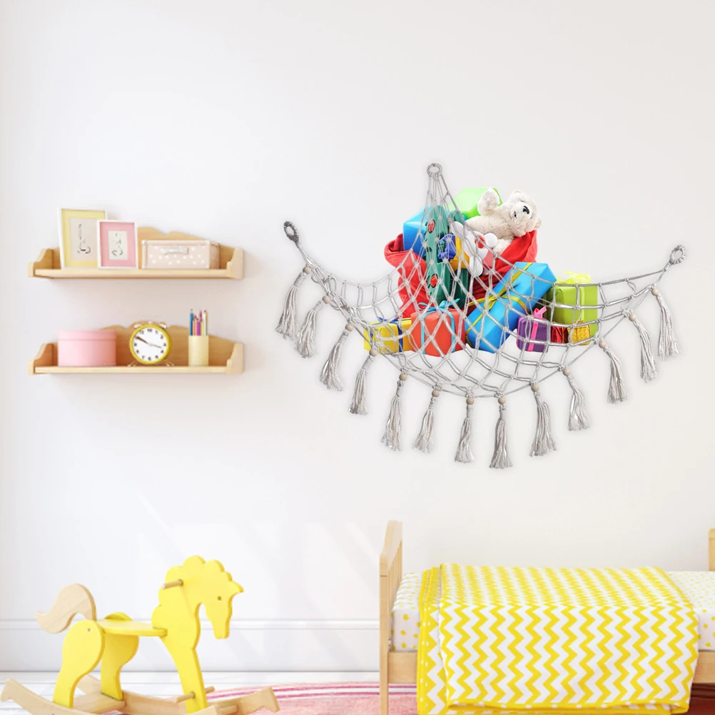 

Stuffed Animal Hammock Toy Storage Hammock Net Wall Sling Mesh Kids Toy Organizer Net