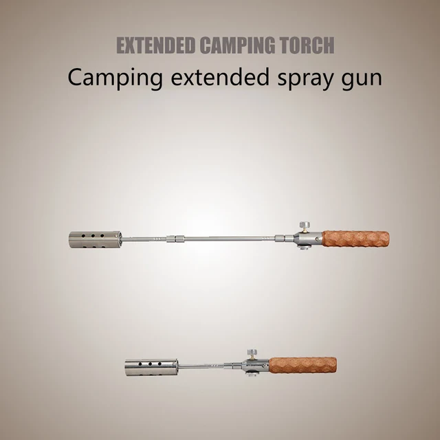 Égők Gázok Fáklya Fa Fogantyú Állítható Barbecue Lángpisztoly Meghosszabbított Goromba Fogaskerék, Forgatható Kézi Kiegészítők