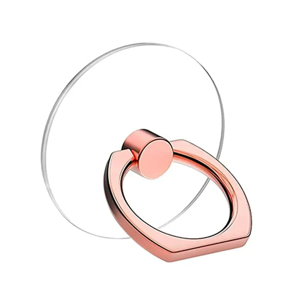Transparent 360° Rotating Cell Phone Ring Holder and Stand