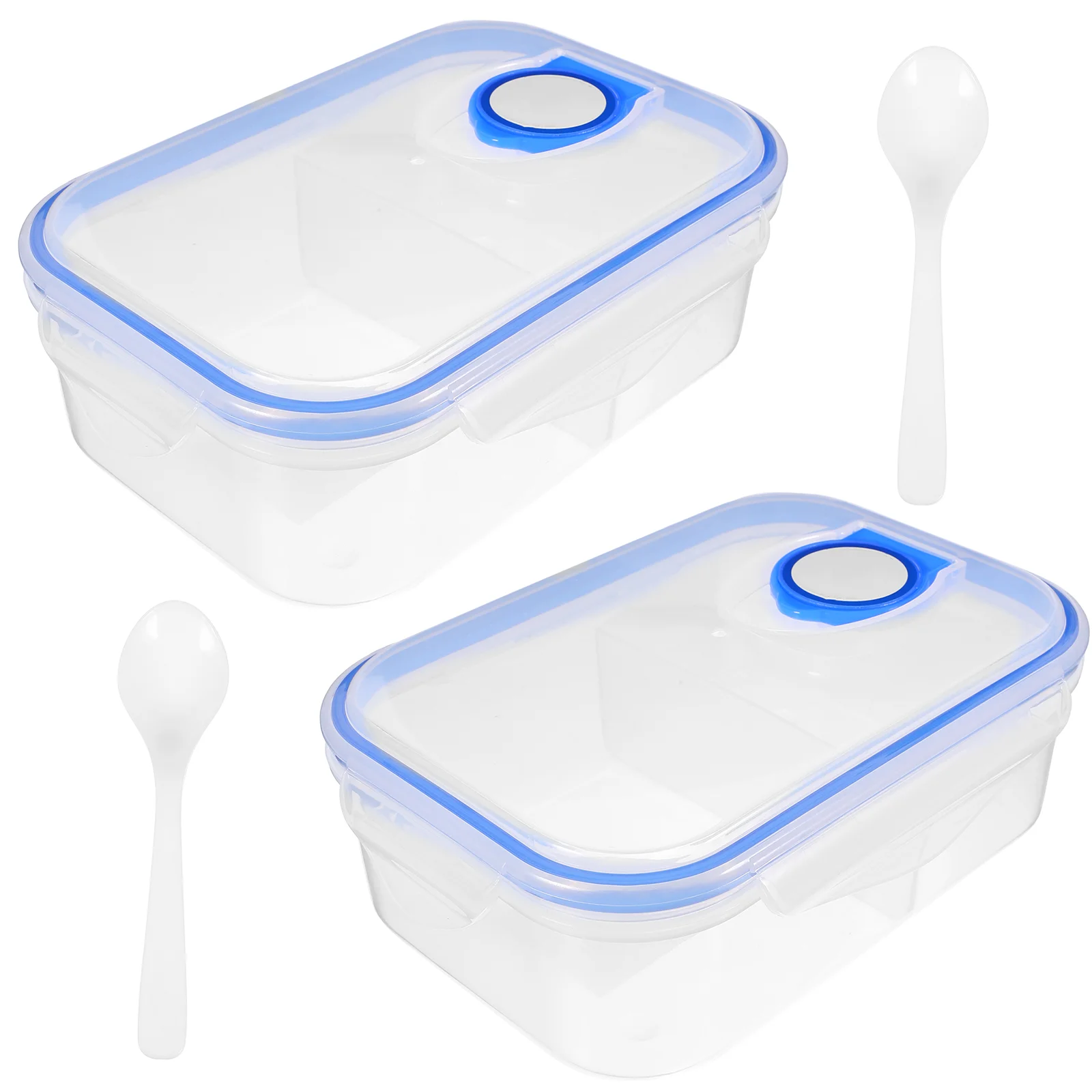 

2 Pcs Container Lid Camping Food Lunch Containers Compartment Home Outdoor Reusable Cases Child