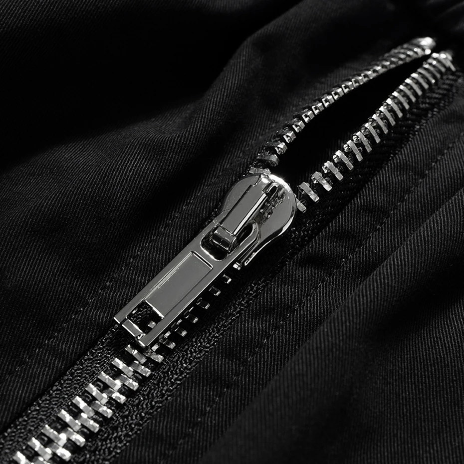 Men Summer Cargo Shorts 2025 Summer Black Loose Casual Shorts Side Pocket Wide Leg Short Pants for Male 4