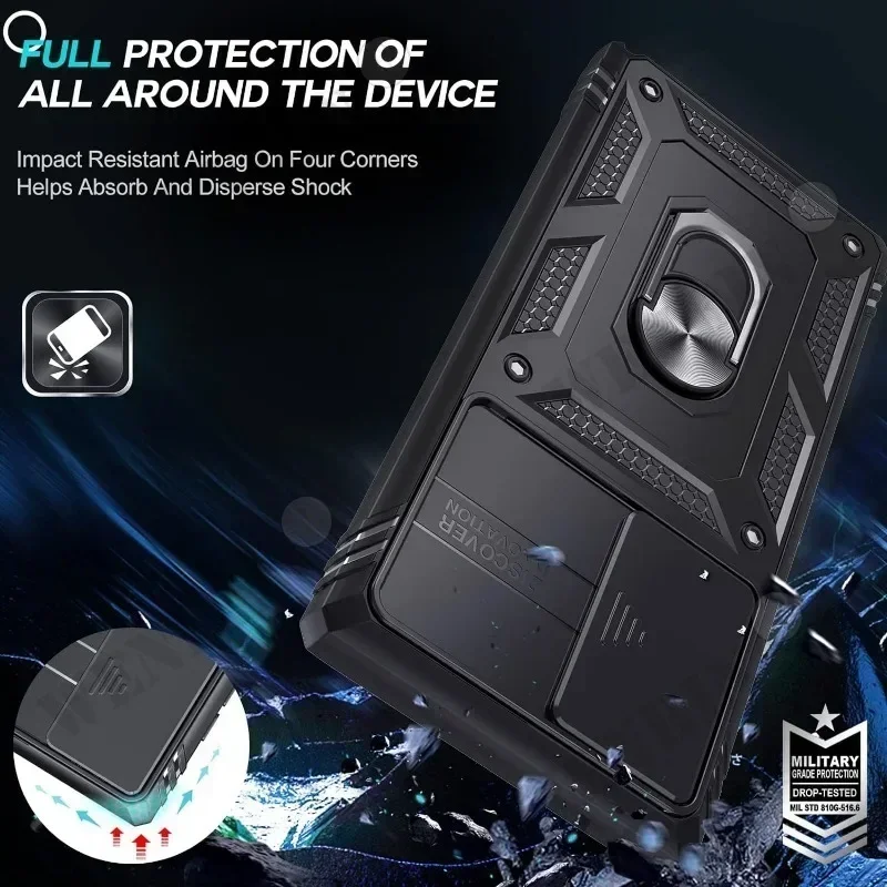 Heavy Duty Case with 360° Kickstand and Camera Protection