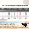 3mm Neoprene Socks Beach Volleyball Diving Swimming Surfing Snorkeling Kayaking Rafting Water Booties, Flatlock Stitches,Low Cut 2