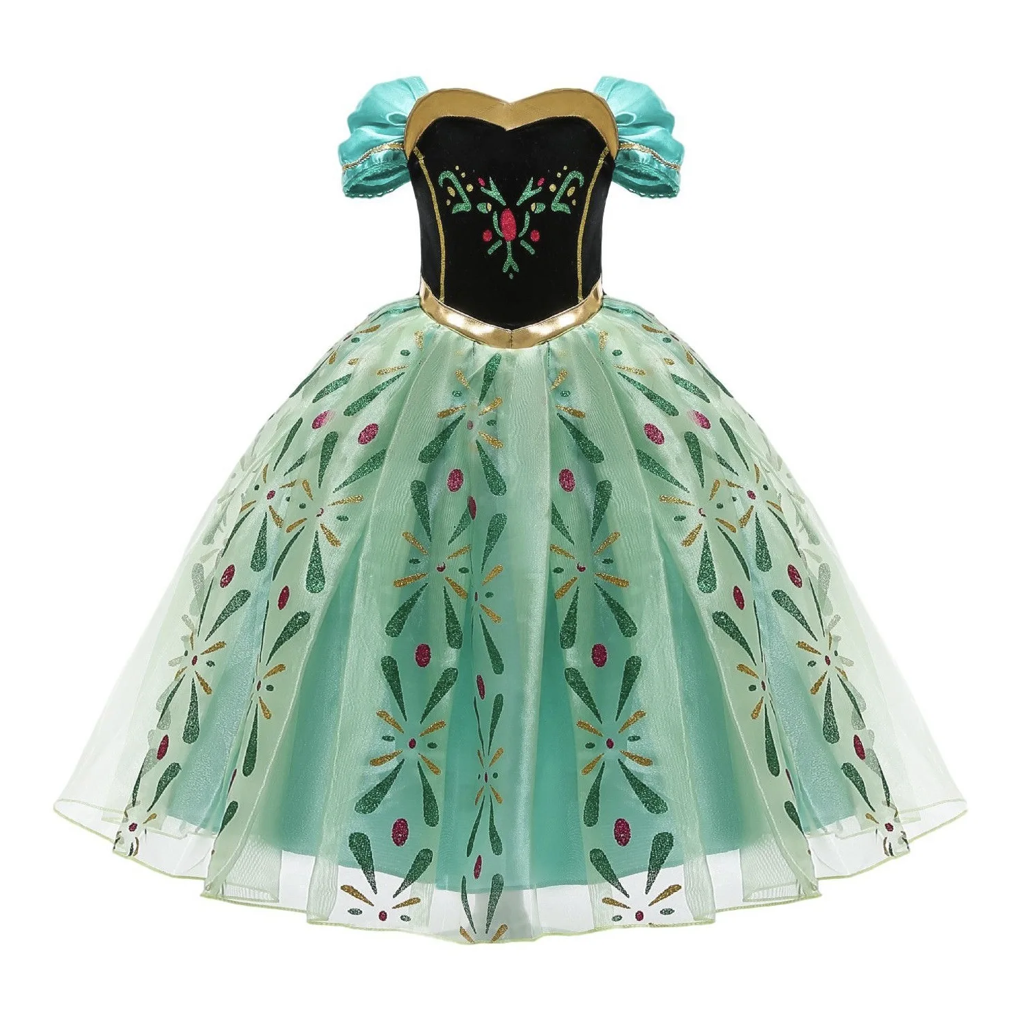 thumbnail image 1 of Disney vestido de princesa para niña, disfraz de Elsa, Anna, Rapunzel, ropa de fiesta de cumpleaños para niño, Carnaval, Cosplay, Frozen1/2, Cenicienta, 1 of 5