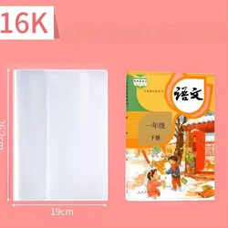 Set of 5 Transparent Waterproof Textbook Notebook Covers and Protectors (16K)