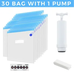 Vacuum Storage Bags for Optimal Filament Preservation - 30 Pack (30 BAG With 1 Pump)
