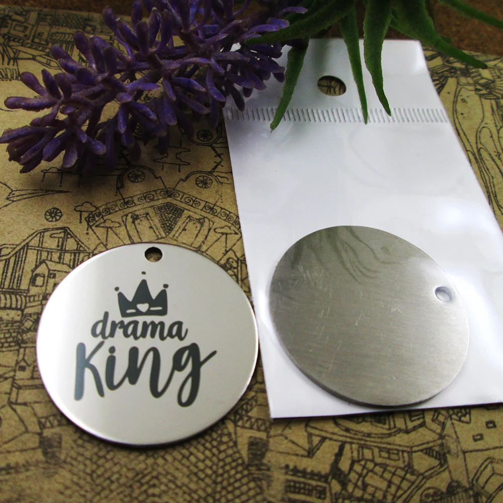 

10 шт., подвески из нержавеющей стали «Drama King»