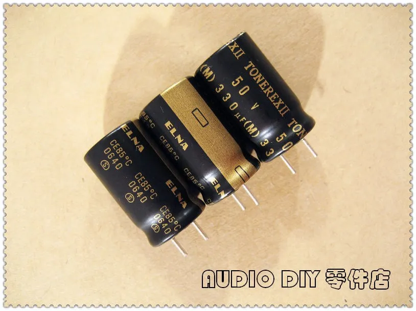 

ELNA Black Gold Robe TONEREX II 330uF 50V330uf Audio Electrolytic Capacitor