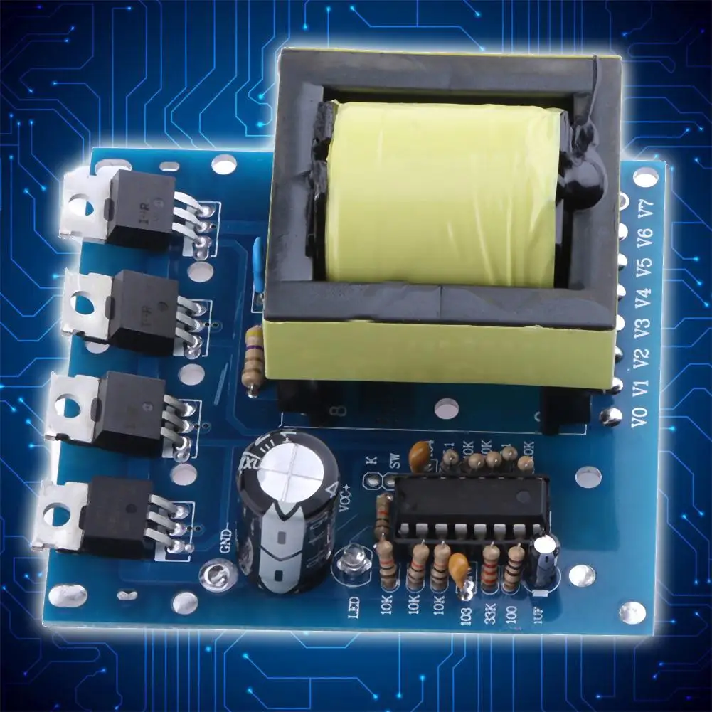 500W แบตเตอรี่อินเวอร์เตอร์ DC-12V-24V To AC-180V-220V-380V Boost Board Transformer Multi-function แหล่งจ่ายไฟอุปกรณ์เสริม 1