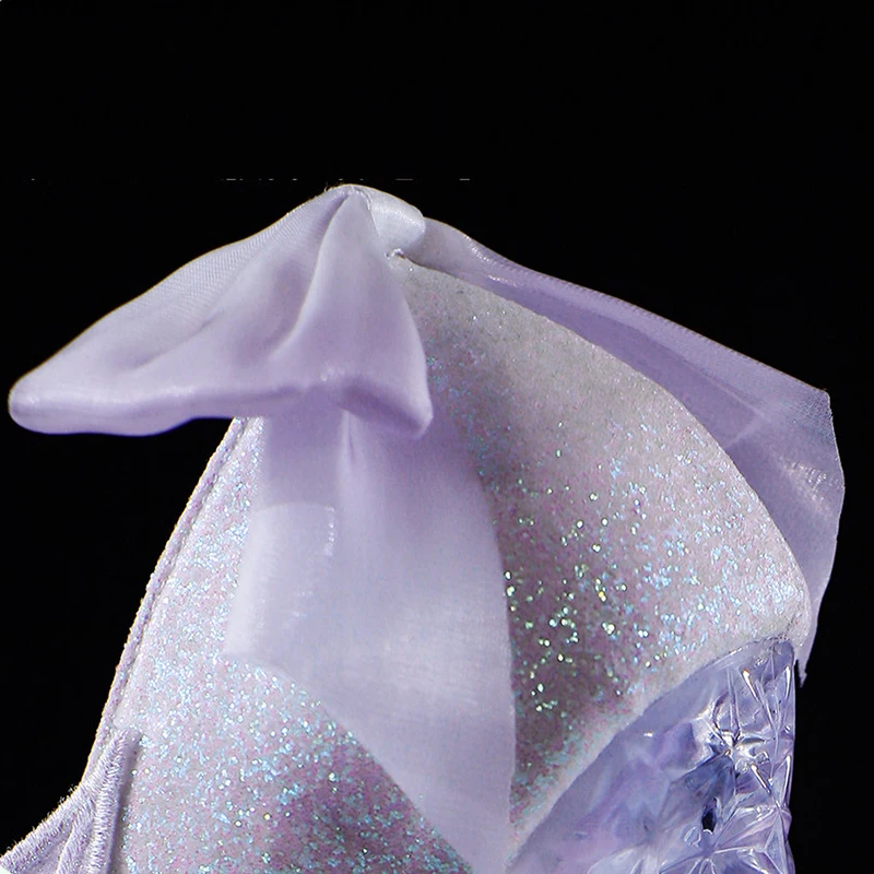 Honkai: Star Rail: Cyrene | High Heel Cosplay Shoes 32 Crystal High Heel Cosplay Shoes for Masquerade and Carnival Events